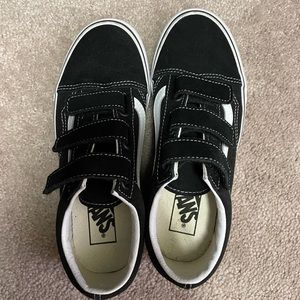 Black Velcro Strap Vans